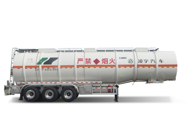 48方不銹鋼易燃液體運輸半掛車(chē)